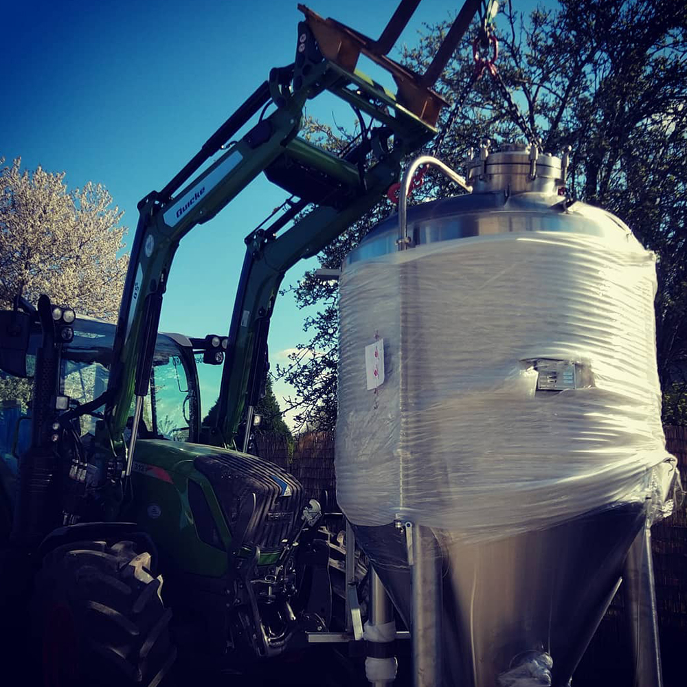 transport brewery equipments brewhouse and fermenter